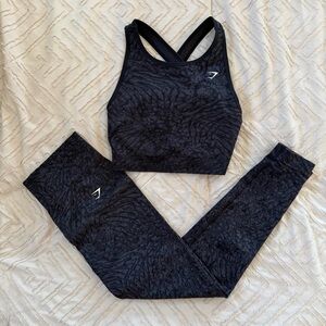 Gymshark Black Seamless Set